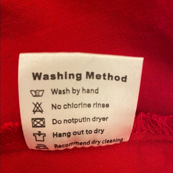 Women’s red MUXXN dress size L, retro style - Picture 7 of 8